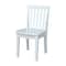 International Concepts Rectangle Set of 2 Mission Juvenile Chairs, 13 in W, 16 in L, 26 in H, Wood, White CC08-263P - alternate 1